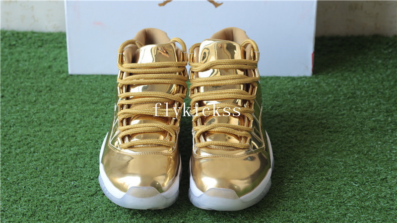 Authentic Air Jordan 11 Pinnacle Gold PE